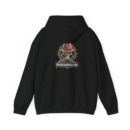 Official Crypto Nostra | Skull and Bones Hoodie